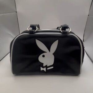 PLAYBOY Black and White Y2K purse tote